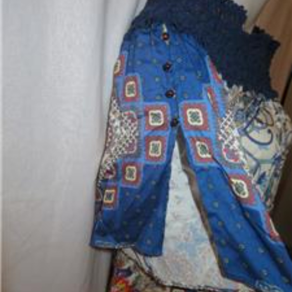 Hale Bob Hippie Boho Multi-Color Top Size X-Small - image 3